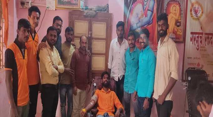 वाडी अदमपुर येथे शिवजयंती निमित्य रक्तदान शिबीर संपन्न