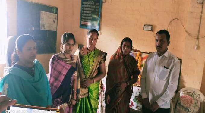 शिवजयंतीचे औचित्य साधुन घेतला सरंपच उपसरपंच यांणी पदभार