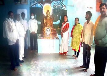 विश्वरत्न डॉ बाबासाहेब आंबेडकर यांची जयंती ग्रामपंचायत ईसापुरच्या वतीने साजरी