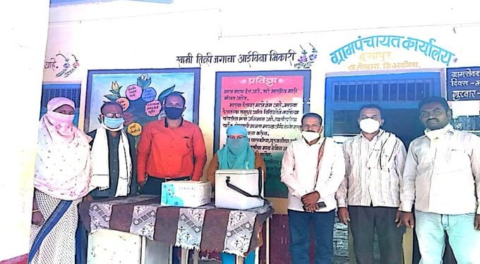 ग्राम ईसापुर येथिल कोरोना टेस्ट च्या कॅम्पकडे नागरीकांनी फिरवली पाठ