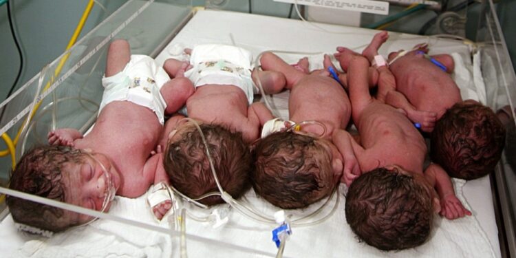आश्चर्यच ! महिलेने एकाच वेळी ९ बाळांना जन्म दिला