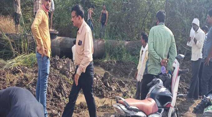 ८४ खेडी योजनेच्या पाईपलाईनचे काम पुर्ण  अनेक ठिकाणचा पाणीपुरवठा सुरळीत
