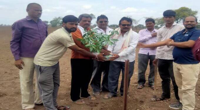 मा.आमदार अमोल मिटकरी यांचा वाढदिवस वृक्षारोपण करून साजरा