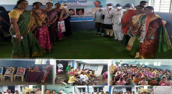 अजित पवार यांच्या वाढदिवसानिमित्त कुटासा येथे आरोग्य तपासणी शिबिर संपन्न