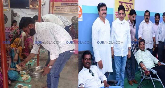 लोकजागर मंचचे  अध्यक्ष अनिल गावंडे यांचा  वाढदिवस  सामाजिक उपक्रम राबवून मोठ्या उत्साहात साजरा