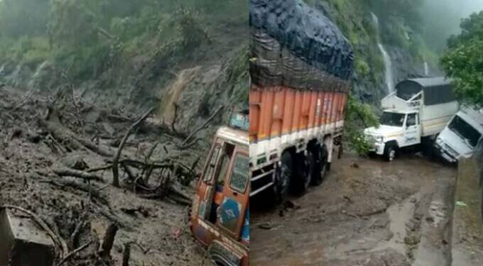 कन्नड-घाटात-दरड-कोसळली