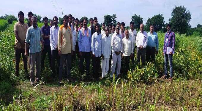 नानाजी देशमुख कृषी संजीवनी प्रकल्प अंतर्गत हवामान अनुकूल तंत्रज्ञान शेतीशाळा संपन्न