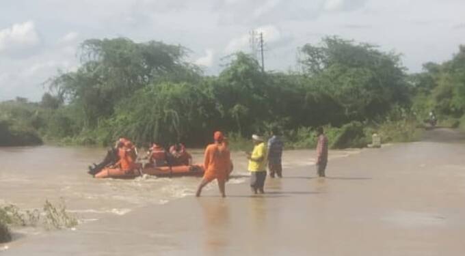 जिल्ह्यात पूरस्थिती; खापरवाडा येथील युवक वाहून गेला- एसडीआरएफ पथकाव्दारे शोध कार्य सुरु