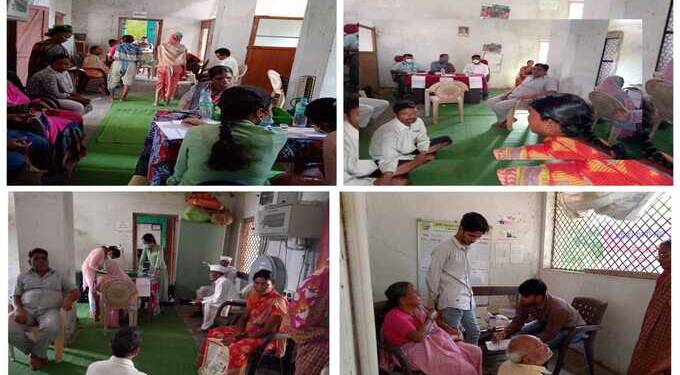 गट-ग्रामपंचायत,आगिखेड येथे भव्य रोग निदान,आरोग्य शिबीर जनतेचा उत्स्फुर्त प्रतिसाद