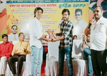 पातुर येथील पंकज पोहरे यांना आंतरराष्ट्रीय युवा जीवनगौरव पुरस्काराने सन्मानित