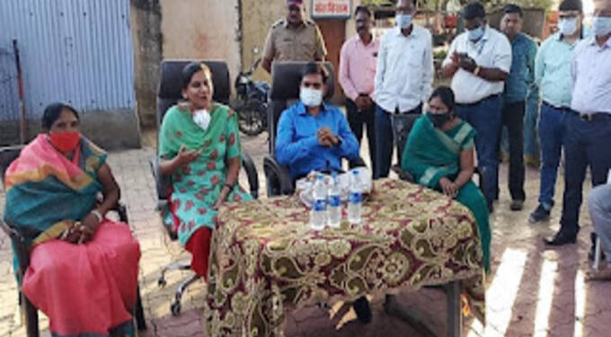 गायगाव ता.बाळापूर येथे सर्वाधिक लसीकरण