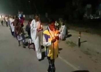 परिवर्तन स्वाभिमानी संघटनेच्या वतीने कॅन्डल मार्च