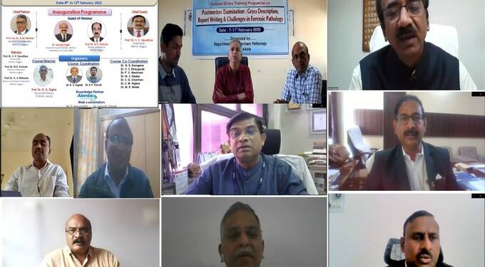 ‘न्याय्यपशुवैद्यकशास्त्र दृष्टीने पशुशवविच्छेदन’, याविषयावर ऑनलाईन प्रशिक्षण: देशभरातील १८८ पशुवैद्यकांचा सहभाग