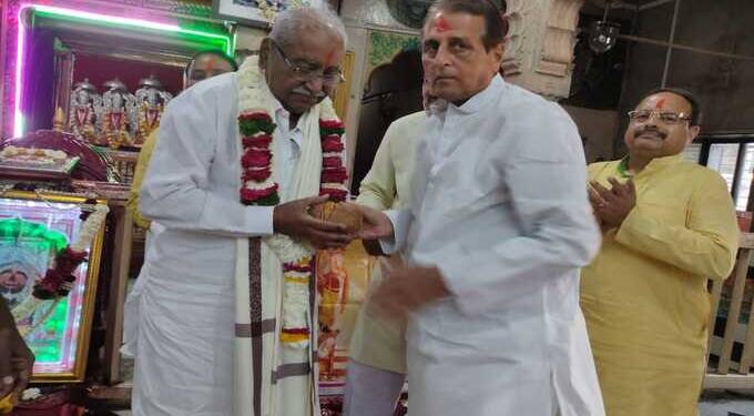 अध्यक्षपद जबाबदारीचे काम आपण भक्तांच्या सहकार्याने पार पाडू – माजी आ.गजानन दाळू गुरुजी