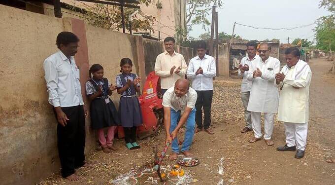 जि.प.व.प्राथमिक शाळा शिवपुर येथे जलजागृती व बोअरवेल भूमिपूजन कार्यक्रम संपन्न
