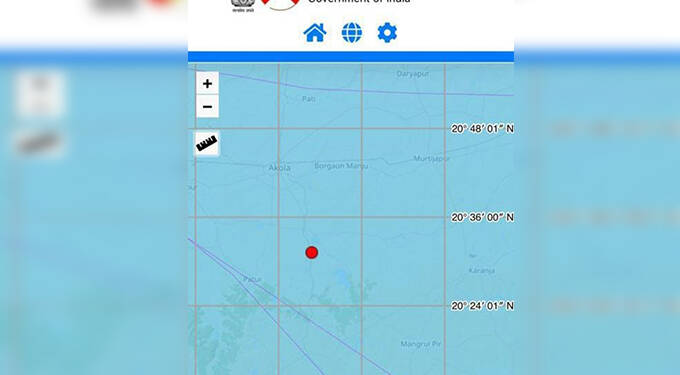 अकोला जिल्ह्याला भूकंपाचे सौम्य धक्के