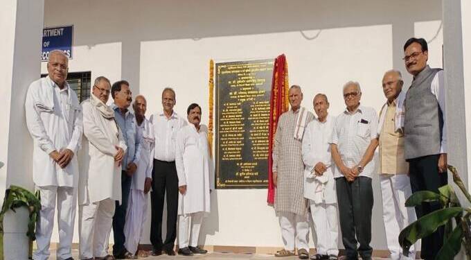 गृहअर्थशास्त्र प्रयोगशाळा इमारतीचा उद्घाटन सोहळा व भूमिपूजन थाटात संपन्न