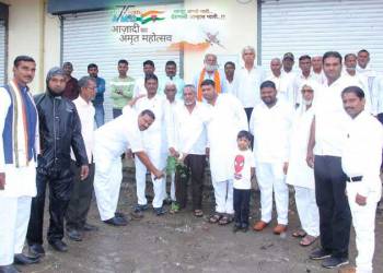 वाडेगांव ग्राम पंचायत येथे आजादी का अमृत महोत्सव मोठया उत्साहत साजरा