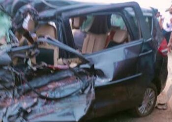 अमरावती महामार्गावर तिहेरी अपघात पती-पत्नीचा मृत्यू, मुलगी जखमी