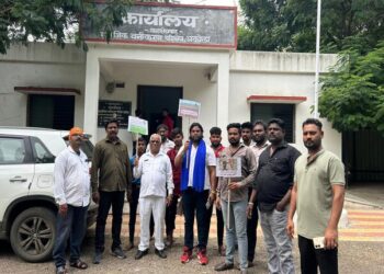 जिल्ह्यातील शेतकऱ्यांची कोवळी पीके जंगली प्राणी नष्ट करत असलेल्या पिकांची नुकसान भरपाई द्या