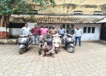 अट्टल दुचाकी चोरट्यास अटक पोलिसांची कारवाई सव्वा लाख रुपयांचा मुद्देमाल जप्त