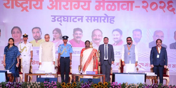 शेगाव येथे राष्ट्रीय आरोग्य मेळावा राष्ट्रपतींच्या हस्ते शुभारंभ औषधी वनस्पतींचे संवर्धन ही लोकचळवळ व्हावी – राष्ट्रपती द्रौपदी मुर्मू